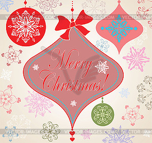 Xmas greeting - vector clipart