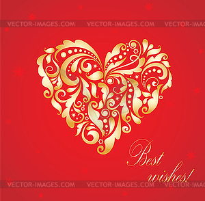 Greeting card - color vector clipart