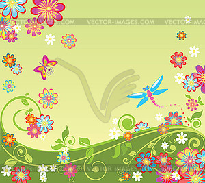 Summery background - vector image