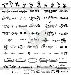 Vintage elements for your design - vector clip art