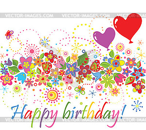 Happy birthday! - vector clip art