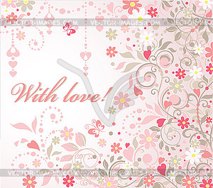 Beautiful greeting - vector clipart