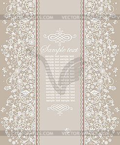 Pastel wedding invitation - vector clip art