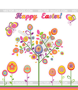 Easter tree - vector clipart