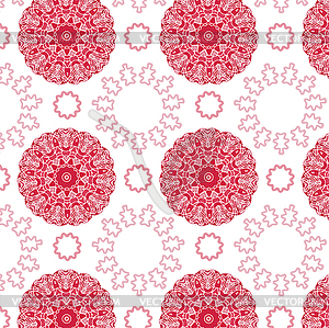 Abstract red Pink seamless pattern - vector clip art