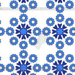 Lace floral colorful ethnic ornament pattern - vector image