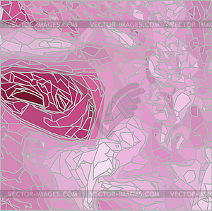 Romantic pink fantastic geometric background - vector image