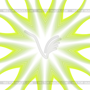 Abstract green stars - stock vector clipart