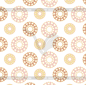 Seamless sweet pattern in yellow and pink - vector EPS clipart