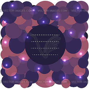 Abstract colorful background with bubbles and - vector image