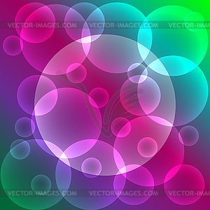 Abstract colorful background with bubbles and - vector image