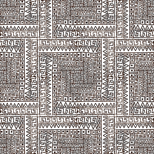 Ethnic abstract seamless pattern - vector clipart