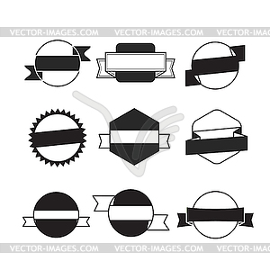 Retro banners template collection - vector clipart