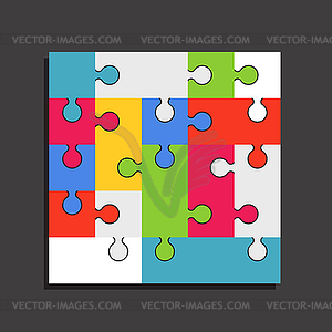 Абстрактный шаблон цвет головоломка - рисунок в векторном формате