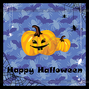 Greeting halloween card - vector clipart