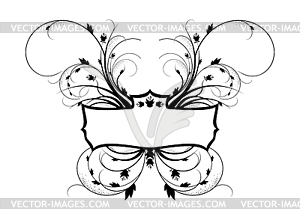 Royal floral frame - vector image