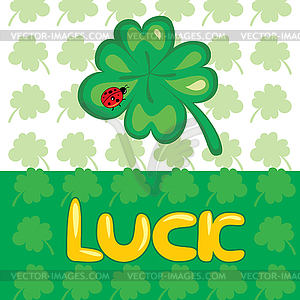 Lucky clover - vector clipart