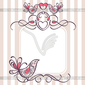 Wedding frame - vector clip art