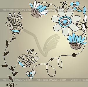 Floral background - vector clipart