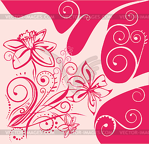 Abstract pink background - vector image