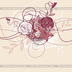 Abstract cute card - vector clipart