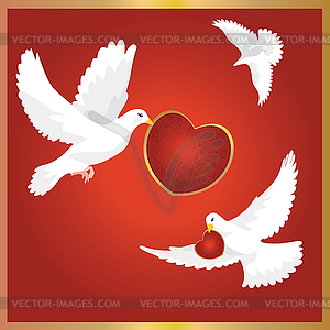 Valentine`s day card - vector image