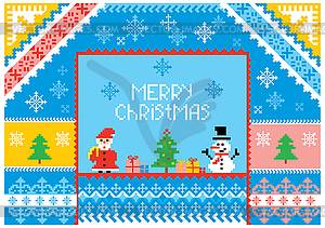 Artistic christmas card - vector clip art