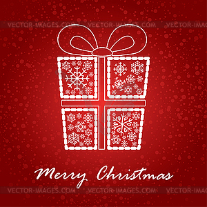 Artistic christmas card - vector clipart