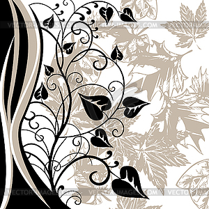 Abstract floral background - vector image