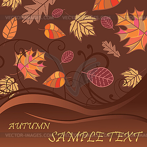 Autumn background - vector image