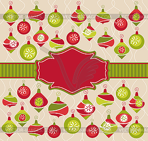 Christmas lovely frame - vector clipart