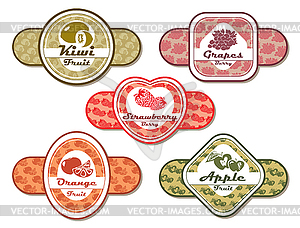 Abstract different labels - vector image