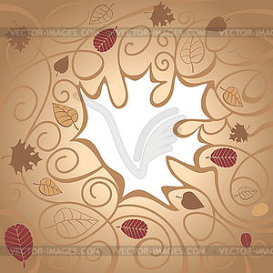 Abstract autumn background - vector clip art