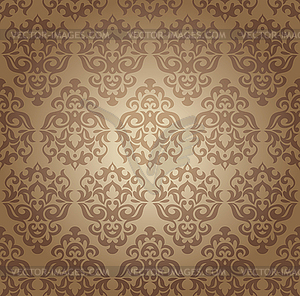 Seamless damask wallpaper - vector image