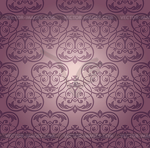 Seamless damask wallpaper - vector clip art