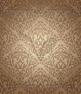 Seamless damask wallpaper - vector image