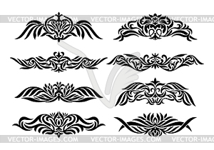 Set of design vintage elements - vector image