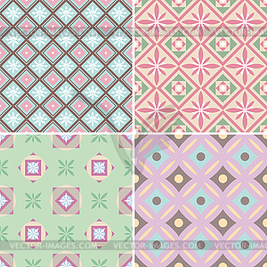 Abstract seamless patterns - vector clip art