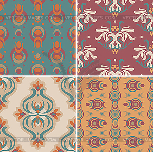 Abstract seamless patterns - vector clipart