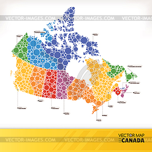 Map of Canada - vector image