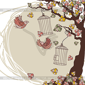 Autumn composition - vector clipart / vector image