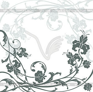 Abstract floral background - vector clip art