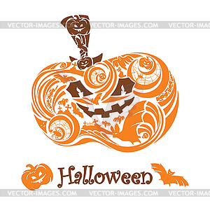 Halloween pumpkin - vector image