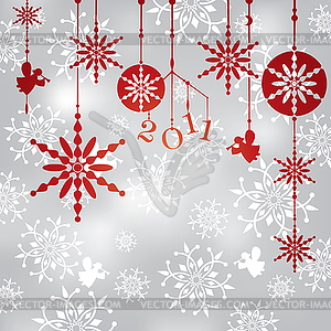 Christmas background - vector clipart / vector image