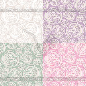 Decorative seamless patterns - vector clipart