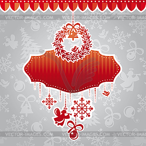 Christmas frame - vector clipart