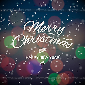 Merry Christmas Party design card - vector image