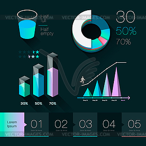 Set elements of info graphics - vector clipart