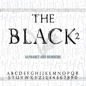Мазут окрашены алфавит - векторный клипарт