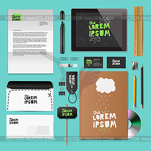 Corporate identity templates - vector image